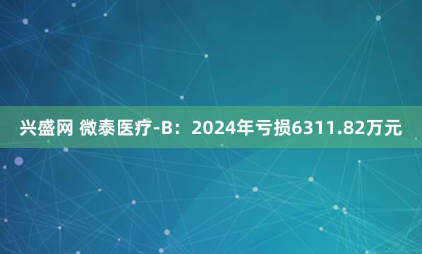 兴盛网 微泰医疗-B：2024年亏损6311.82万元